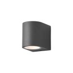 D'Lite Applique Murale Vossem Aluminium Noir | IP54 - Convient Pour 1x GU10