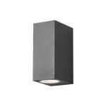D'Lite Applique Murale Vrebos Aluminium Noir Up & Down | IP54 - Convient Pour 2x GU10