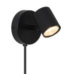 D'Lite Applique Murale Trop Métal Sablonneux Noir | Convient Pour 1x GU10