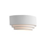 Nordlux Lancio Applique Murale Plâtre et Métal Blanc | Convient pour E14