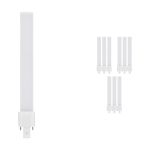 Lot 10x Ledvance Dulux-S LED 6W - 830 Blanc Chaud | 2-Pins - Équivalent 18W