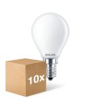 Lot 10x Philips Corepro LED Lustre E14 Boule Dépolie 6.5W 806lm - 827 Blanc Très Chaud | Équivalent 60W