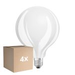 Lot 4x Osram Retrofit LED E27 Globe Filament Dépolie 11W 1521lm - 827 Blanc Très Chaud | Équivalent 100W
