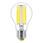 Philips MASTER LED Ampoule Ultra Efficient E27 Poire Claire 4W 840lm - 840 Blanc Froid | Équivalent 60W
