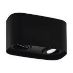 Eglo Plafond Spot Arenzano Acier Noir 9.4W 690lm - 830 Blanc Chaud | Dimmable - Convient pour GU10