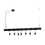 Eglo Suspension Luminaire Townshend-B Acier Noir | IP20 - Convient pour 7x E27 