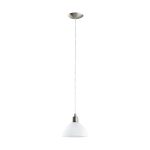 Eglo Suspension Luminaire Brenda Acier Nickel Satiné | Convient pour E27