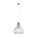 Eglo Suspension Luminaire Tindori Acier Nickel Satiné | IP20 - Convient pour 1x E27 