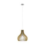 Eglo Suspension Luminaire Tindori Acier Nickel Satiné | IP20 - Convient pour 1x E27 