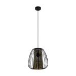 Eglo Suspension Luminaire Curasao Acier Noir | IP20 - Convient pour 1x E27 