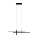 Eglo Suspension Luminaire Trepilia Aluminium Acier Noir 20W 2500lm - 830 Blanc Chaud | IP20