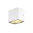 SLV Sitra Cube Applique Murale Aluminium Blanc 11W 1270lm - 840 Blanc Froid | Extérieur - IP65