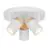 D'Lite Plafonnier Beitem Métal Dépolie Blanc FSC Bois | Convient Pour 3x GU10