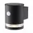 D'Lite Applique Murale Solis Solar Noir Up & Down - 830 Blanc Chaud | IP54 - Détecteur De Mouvement