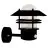 Nordlux Blokhus Up Applique Murale Sensor Noir | Convient pour 1x E27