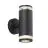 Nordlux Birk Applique Murale Aluminium Noir | IP44 - Convient pour 2x GU10