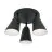 It's about RoMi Plafonnier Bremen Fer Noir | Convient pour 3x E27 