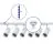 Ensemble complet Rail Monophasé Rail 2 Mètre Blanc | incl. 6x Spot + GU10 2700K 3W Dimmable + Embout, Connecteur d’Alimentation et I-Connecteur