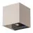 D'Lite Applique Murale Nova Aluminium Beige Up & Down 4.9W 480lm - 830 Blanc Chaud | IP54 - Angle de faisceau réglable