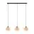 Eglo Suspension Luminaire Midsumer Acier Noir | IP20 - Convient pour 3x E27 
