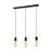 Eglo Suspension Luminaire Pozueta Acier Noir | IP20 - Convient pour 3x E27 
