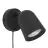 Eglo Applique Murale Camaldoli Acier Noir | Convient pour GU10