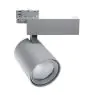 Noxion Spot LED sur rail Spot Stella Gris 24W 2000lm 36D - 930 Blanc Chaud | Meilleur rendu des couleurs