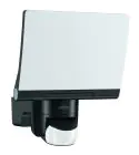Steinel Projecteur LED XLED Home Noir 20W 1608lm - 830 Blanc Chaud | IP44 - Détecteur de mouvement et de lumière - Symétrique