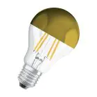 Osram Classic LED E27 Poire Filament Miroir Dorée 6.5W 650lm - 827 Blanc Très Chaud | Équivalent 50W