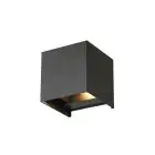 D'Lite Applique Murale Elingen Aluminium Noir Up & Down 4.9W 480lm - 830 Blanc Chaud | IP65
