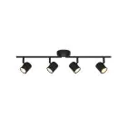 D'Lite Plafonnier Trop Métal Sablonneux Noir| Convient Pour 4x GU10