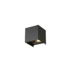 D'Lite Applique Murale Nova Aluminium Noir Up & Down 4.9W 480lm - 830 Blanc Chaud | IP54 - Angle de faisceau réglable