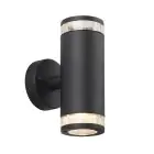 Nordlux Birk Applique Murale Aluminium Noir | IP44 - Convient pour 2x GU10