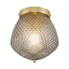 Nordlux Orbiform Plafonnier Verre et Métal Laiton | 230mm - Convient pour E27
