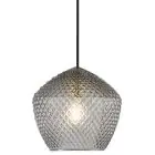 Nordlux Orbiform Suspension Luminaire Verre Gris | Convient pour 1x E27
