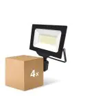 Lot 4x Noxion Projecteur LED Beamy G3 50W 5500lm 110D - 840 Blanc Froid | IP65 - Détecteur de Mouvement et de Lumière - Symétrique