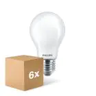 Lot 6x Philips Corepro LED Ampoule E27 Poire Dépolie 8.5W 1055lm - 840 Blanc Froid - Équivalent 75W