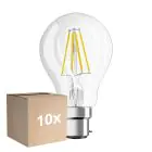 Lot 10x Ledvance Classic Performance LED Ampoule B22d Poire Filament Claire 7W 806lm - 827 Blanc Très Chaud | Dimmable - Équivalent 60W