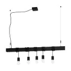 Eglo Suspension Luminaire Townshend-B Acier Noir | IP20 - Convient pour 5x E27 