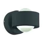 Eglo Applique Murale Ono 2 Aluminium Anthracite 2.5W 250lm - 830 Blanc Chaud | IP20 