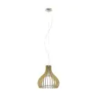Eglo Suspension Luminaire Tindori Acier Nickel Satiné | IP20 - Convient pour 1x E27 