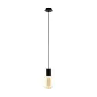 Eglo Suspension Luminaire Pozueta Acier Noir | IP20 - Convient pour 1x E27 