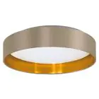 Eglo Plafonnier Maserlo 2 Acier Blanc 20W 2400lm - 830 Blanc Chaud