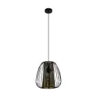 Eglo Suspension Luminaire Curasao Acier Noir | IP20 - Convient pour 1x E27 