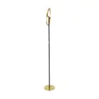 Eglo Lampadaires Salon Castelpoto Acier Brushed Laiton, Noir 17.6W 2000lm - 830 Blanc Chaud | Dimmable