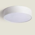 Bright Choice LED Plafondlamp Rond Textiel Wit | 500mm - Geschikt voor 3x E27 – Max 40W