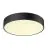SLV Medo Pro 40 Wand en Plafondlamp Aluminium Zwart Rond 19W 2500lm - 930-940 CCT | IP50 - Beste Kleurweergave - Dali Dimbaar 