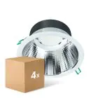 Voordeelpak 4x Philips LED Downlight Coreline DN142B Aluminium Wit 19.2W 2300lm 60D - 830 Warm Wit | Zaagmaat 200mm - IP20 - UGR