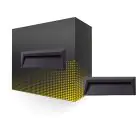 Bright Choice Wandlamp Chester PC Antraciet 2W 100lm - 840 Koel Wit 