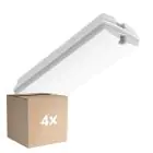 Voordeelpak 4x LED Bulkhead Wit 3W 280lm - 830 Warm Wit | IP66